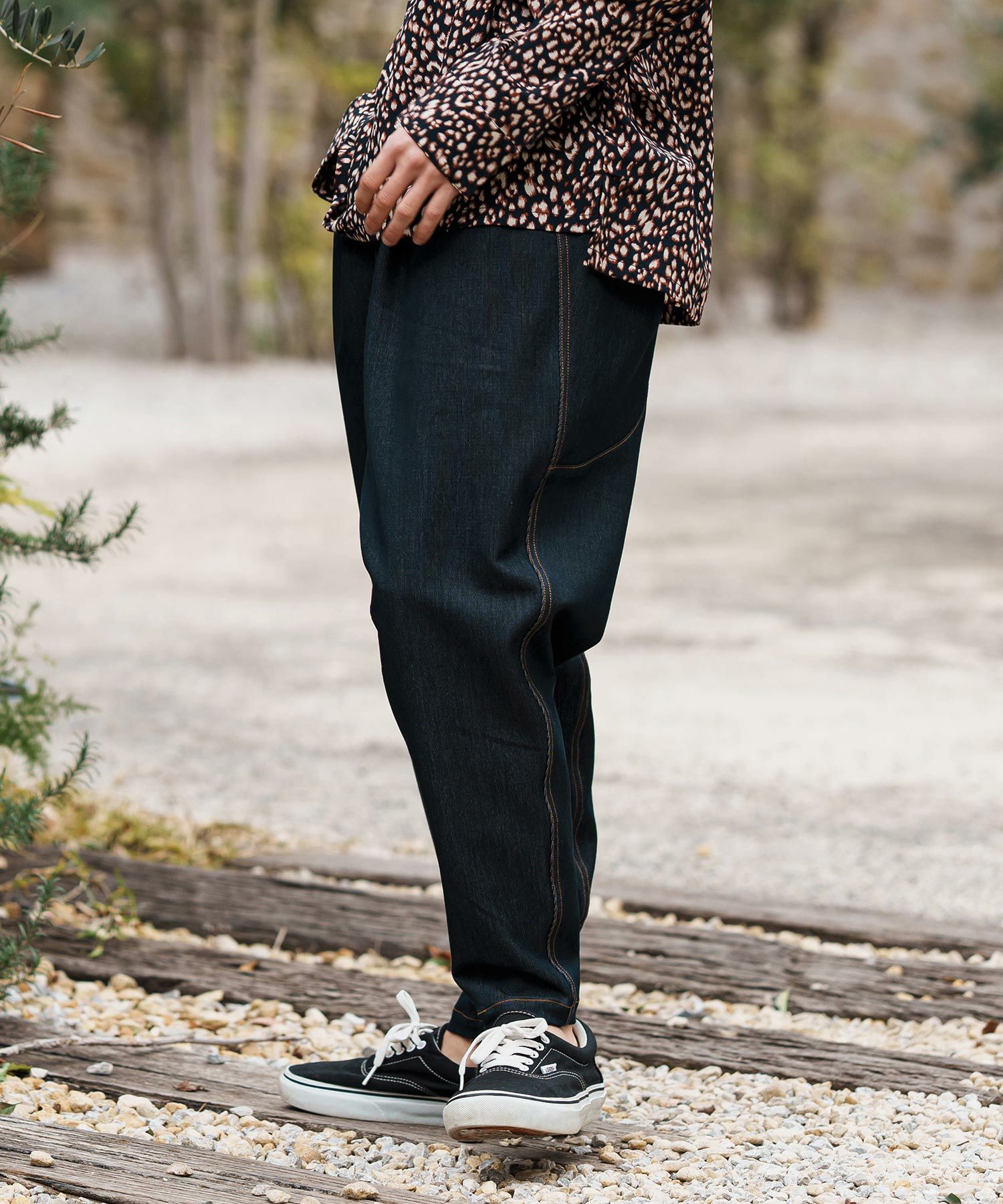 オ*タ様 90s 00s montage コンバーチブル レザーパンツ 30%OFF【CAMBIO(カンビオ)】Deformed Silhouette Stretch Ripstop Like