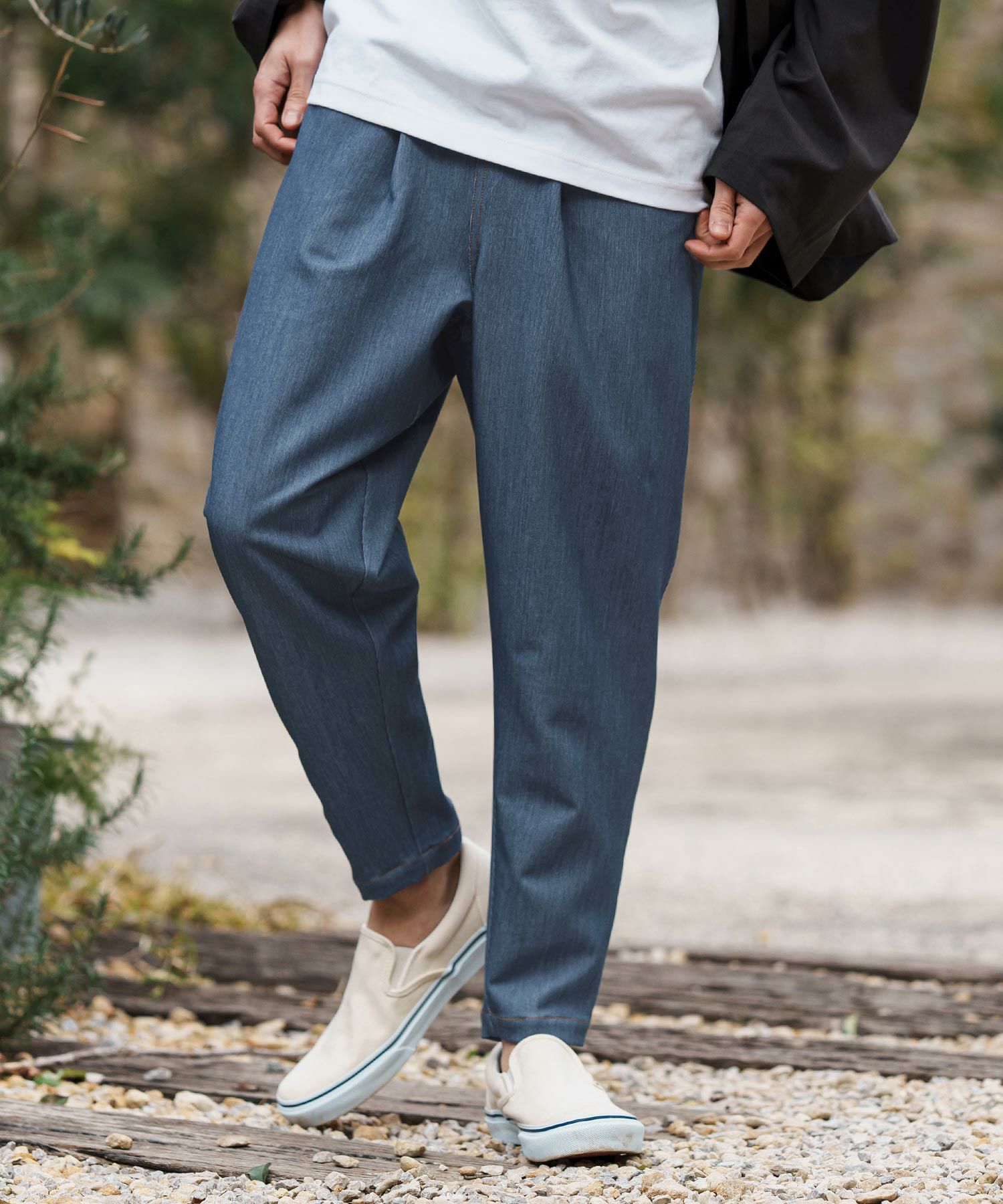 30%OFF【CAMBIO(カンビオ)】Deformed Silhouette Stretch Ripstop Like
