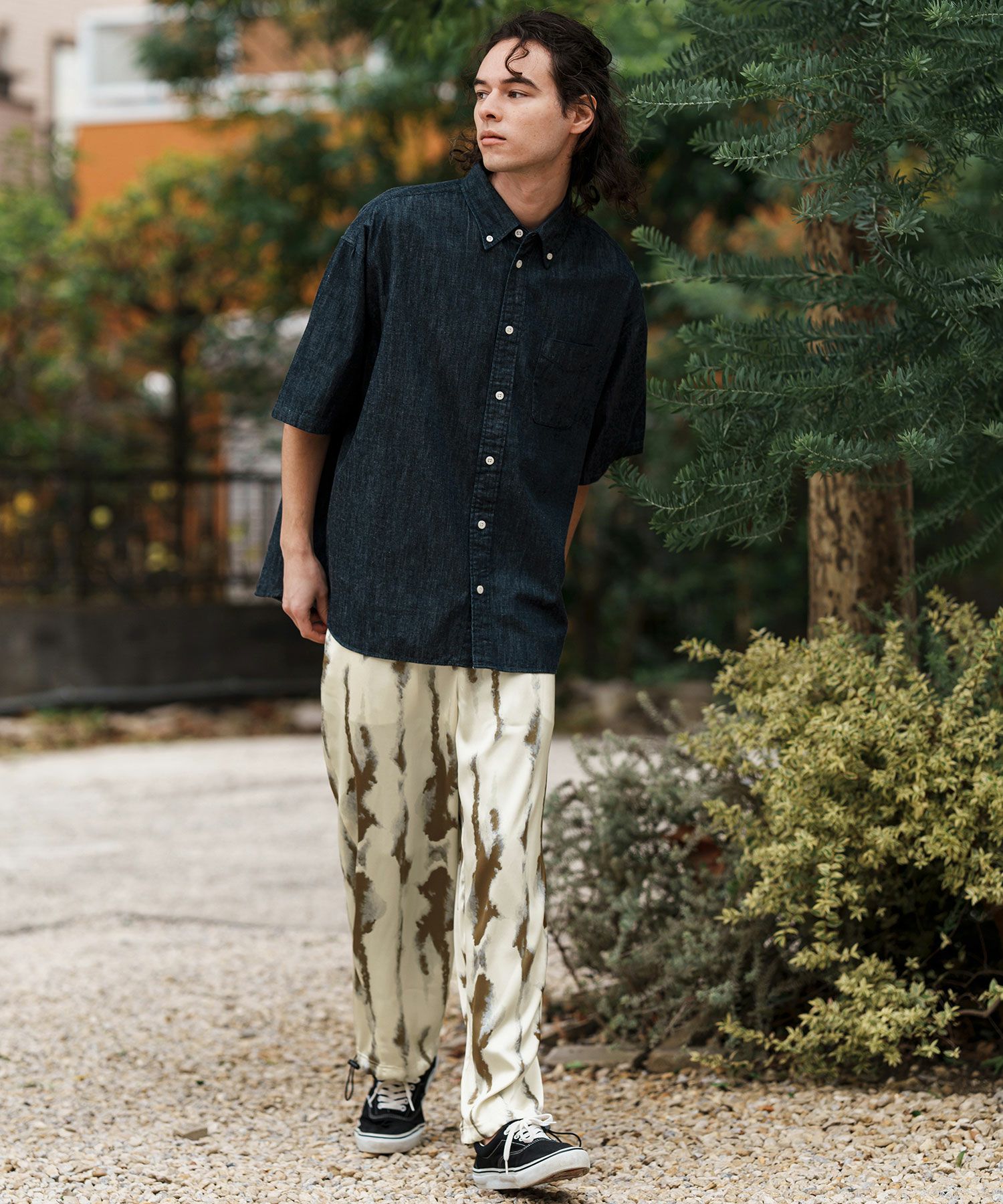 30%OFF【CAMBIO(カンビオ)】総柄パラシュートパンツ(CMB-R0153