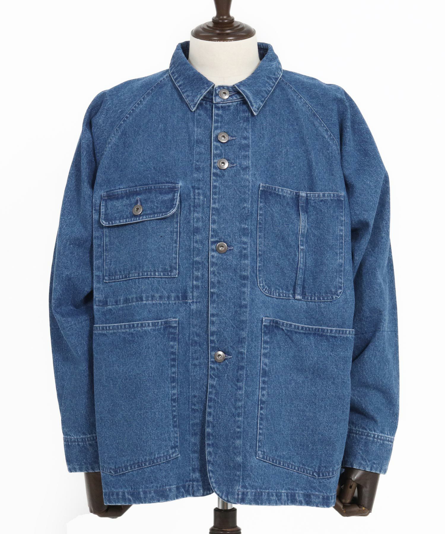 カンビオ　Cambio デニムジャケット カバーオール　sizeS CAMBIO(カンビオ)】ラグランスリーブデニムカバーオール(CMB-R0149