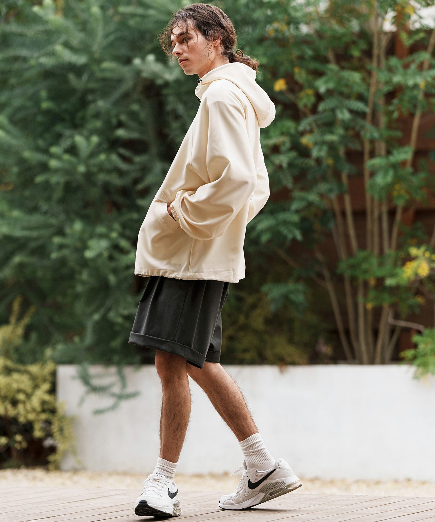 50%OFF【CAMBIO(カンビオ)】TRタックロールアップショートパンツ(CMB