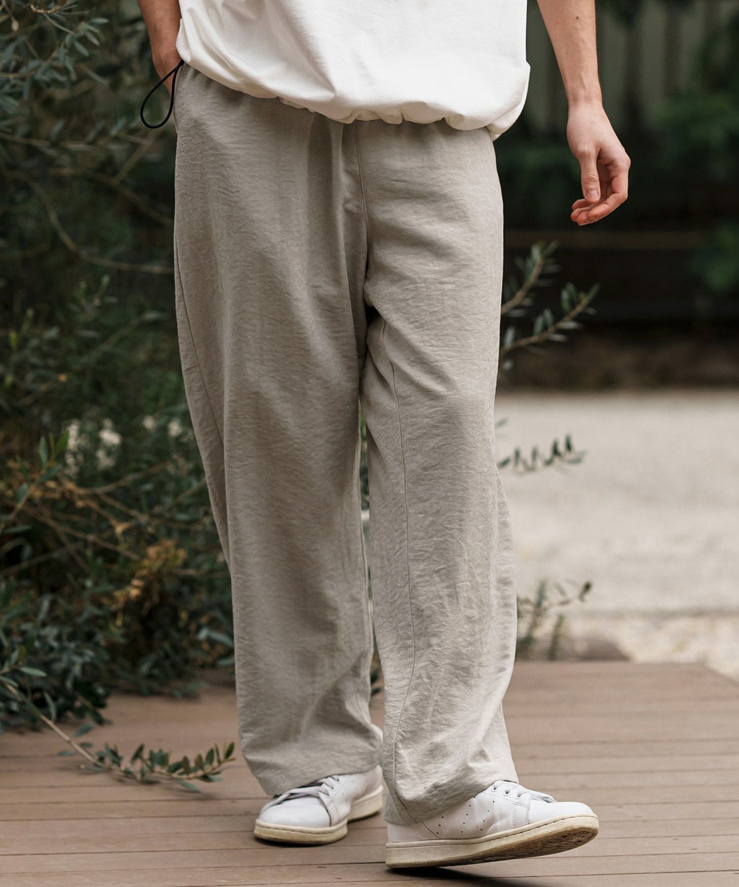 予約販売3月上旬～中旬入荷予定】【CAMBIO(カンビオ)】Peach Skin Wide