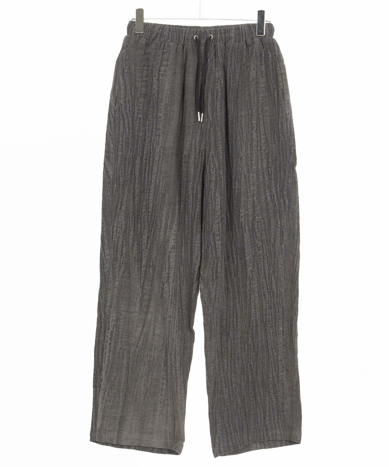 CAMBIO(カンビオ)】Cotton Linen Wide Straight Pants ワイド