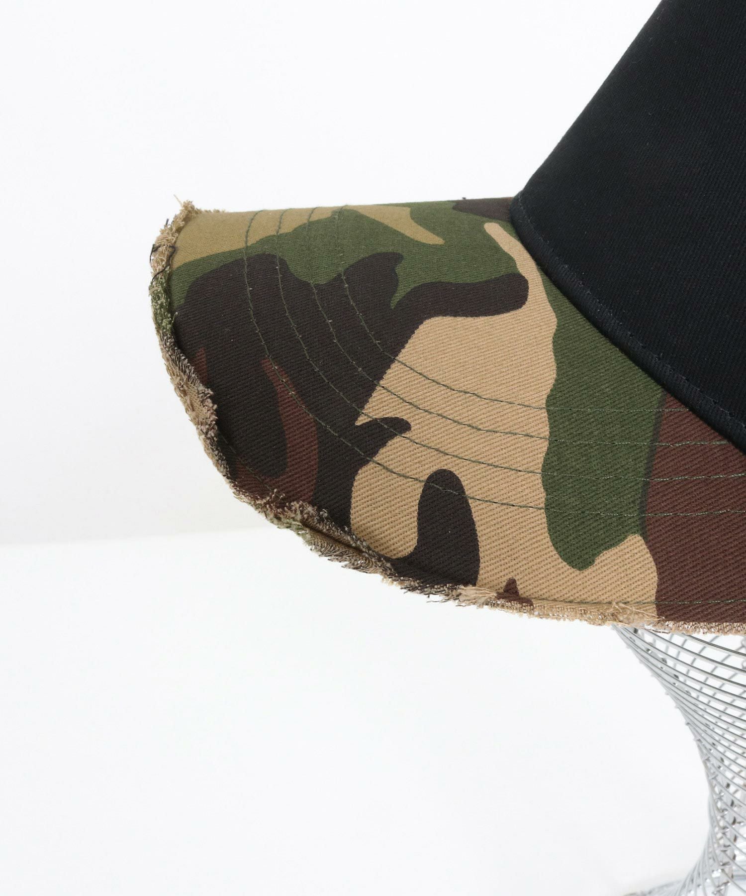 CAMBIO(カンビオ)】Cotton Damage Mesh Cap メッシュキャップ(OP-251