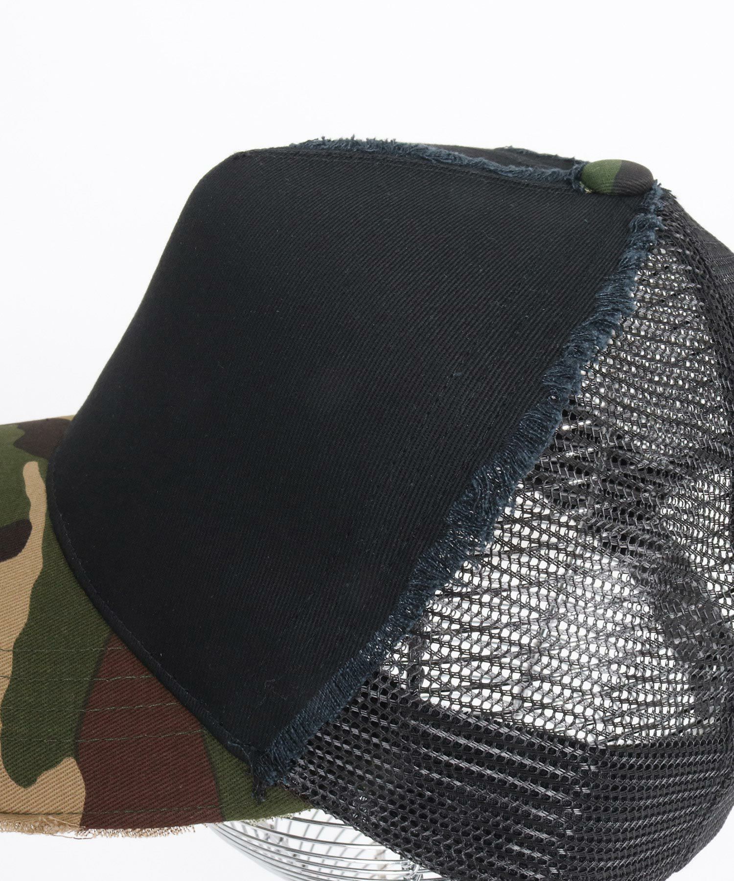 CAMBIO(カンビオ)】Cotton Damage Mesh Cap メッシュキャップ(OP-251