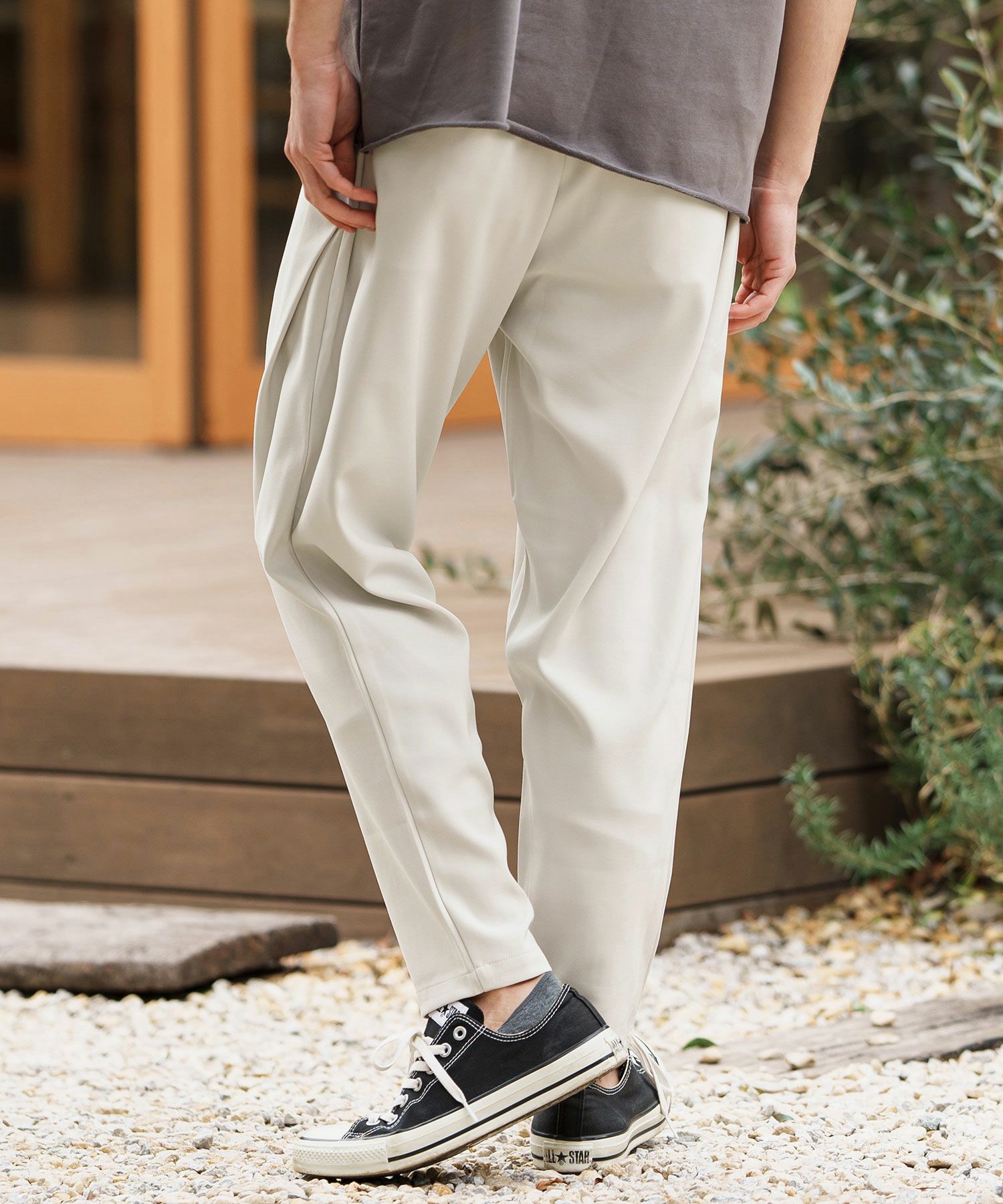 CAMBIO(カンビオ)】ストレッチサルエルテーパードパンツ | CAMBIO カンビオ