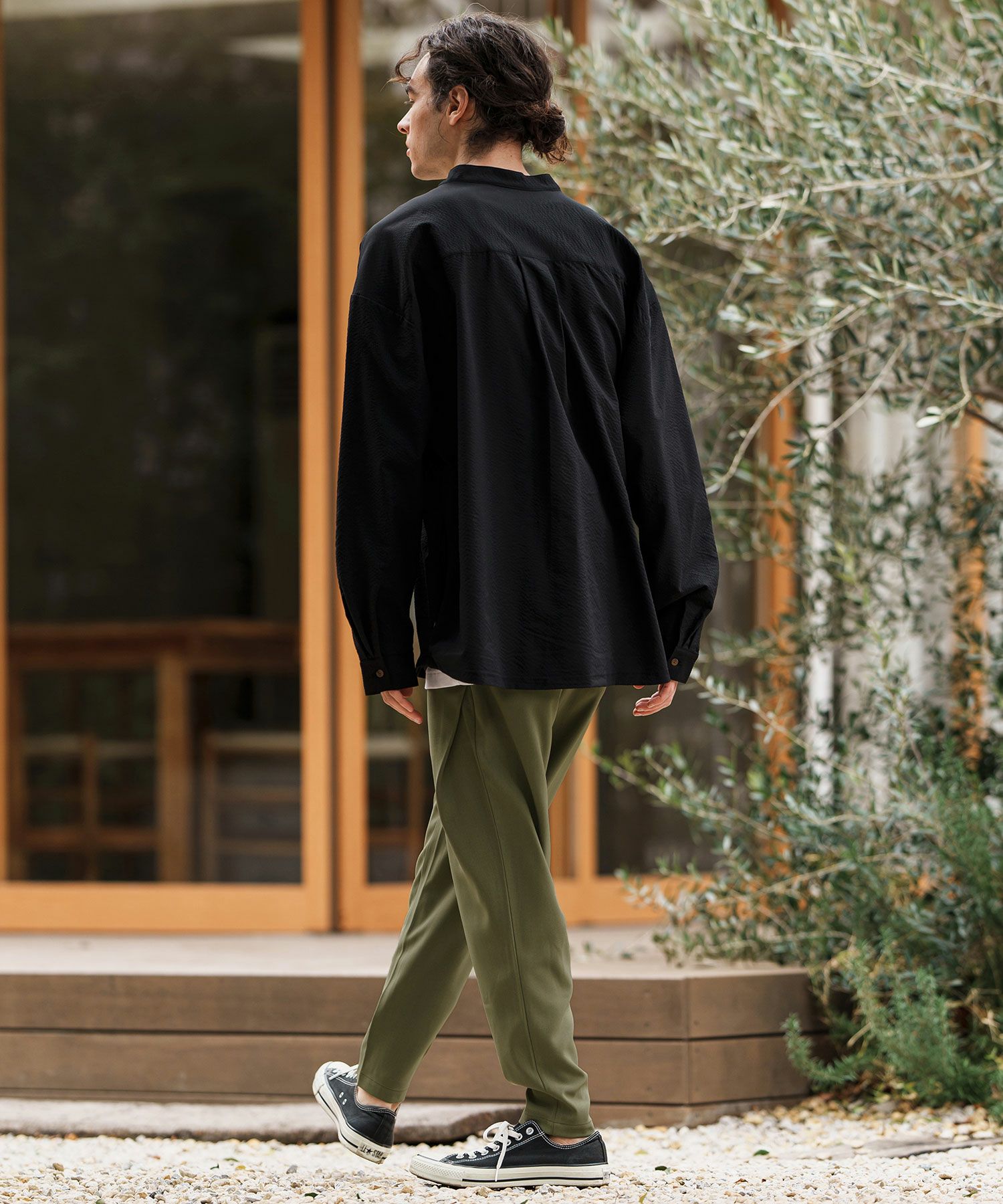 CAMBIO(カンビオ)】ストレッチサルエルテーパードパンツ | CAMBIO カンビオ