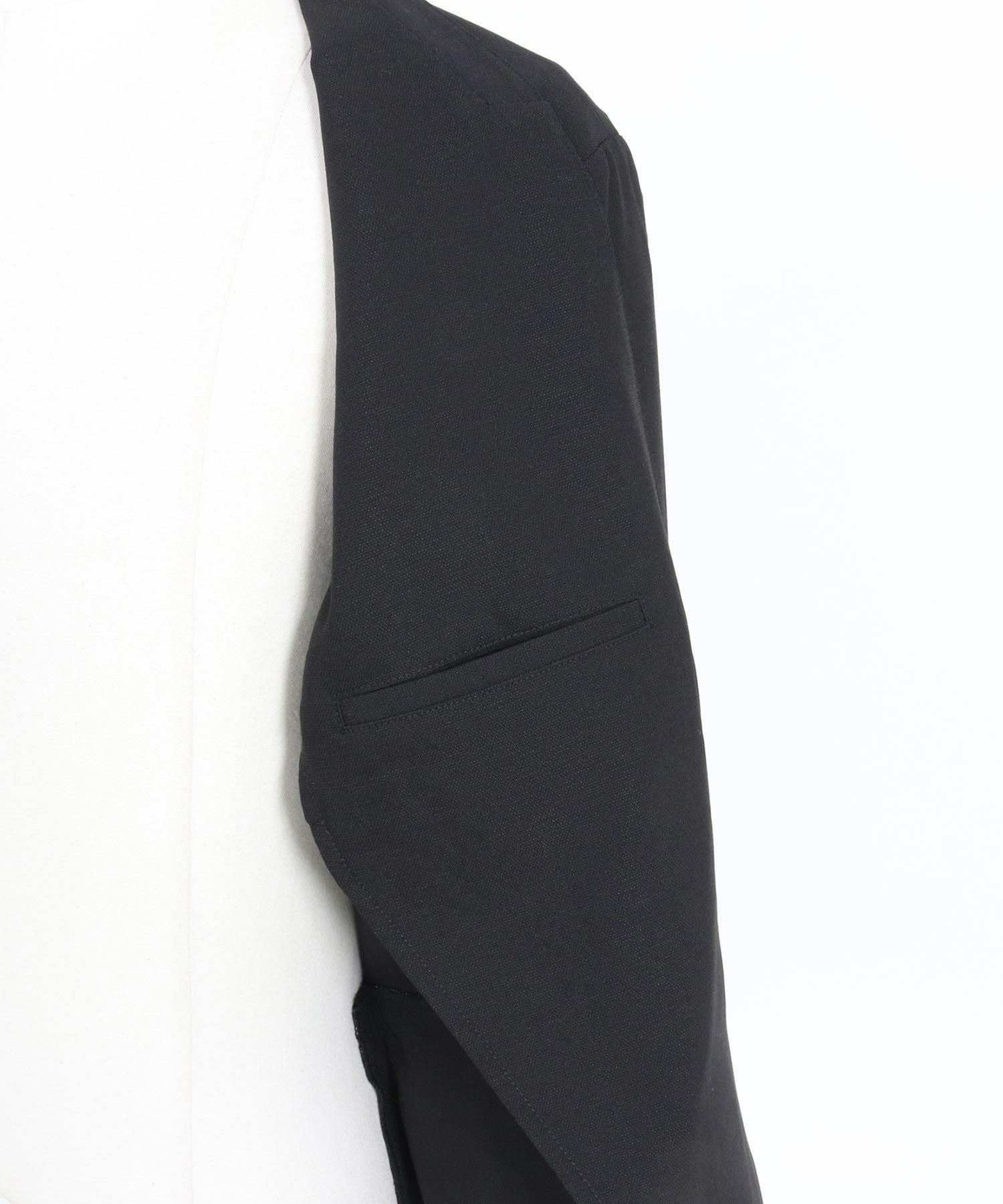 30%OFF【felkod(フィルコッド)】 Light Oxford Collarless Jacket ノー