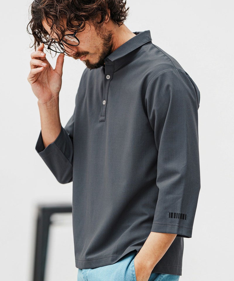 30%OFF【felkod(フィルコッド)】Light Oxford 3-4 Sleeve Polo Shirts 