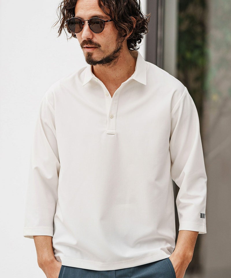 30%OFF【felkod(フィルコッド)】Light Oxford 3-4 Sleeve Polo Shirts 