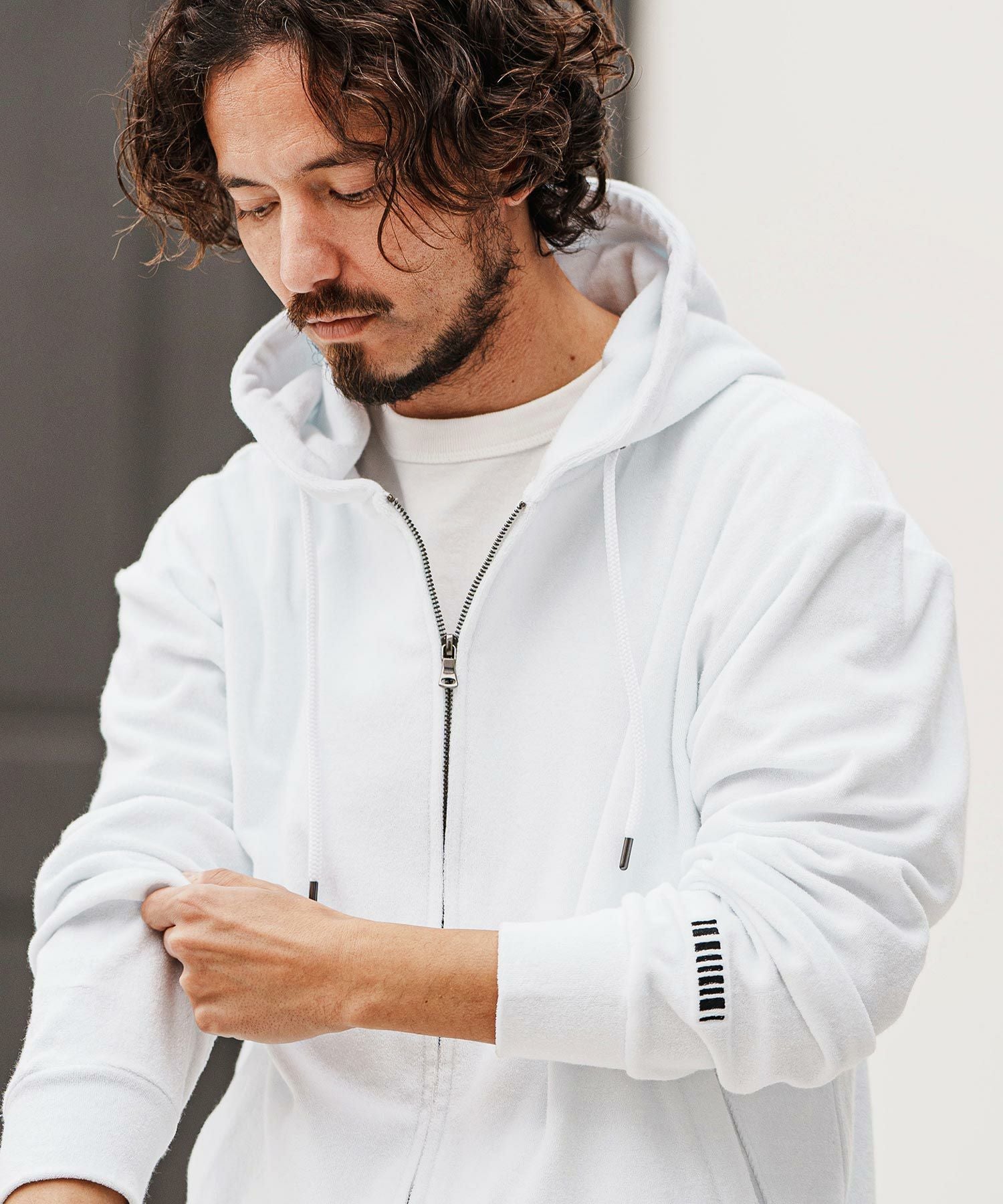 felkod(フィルコッド)】Cotton Pile Zip Up Parka パーカー(F25S140