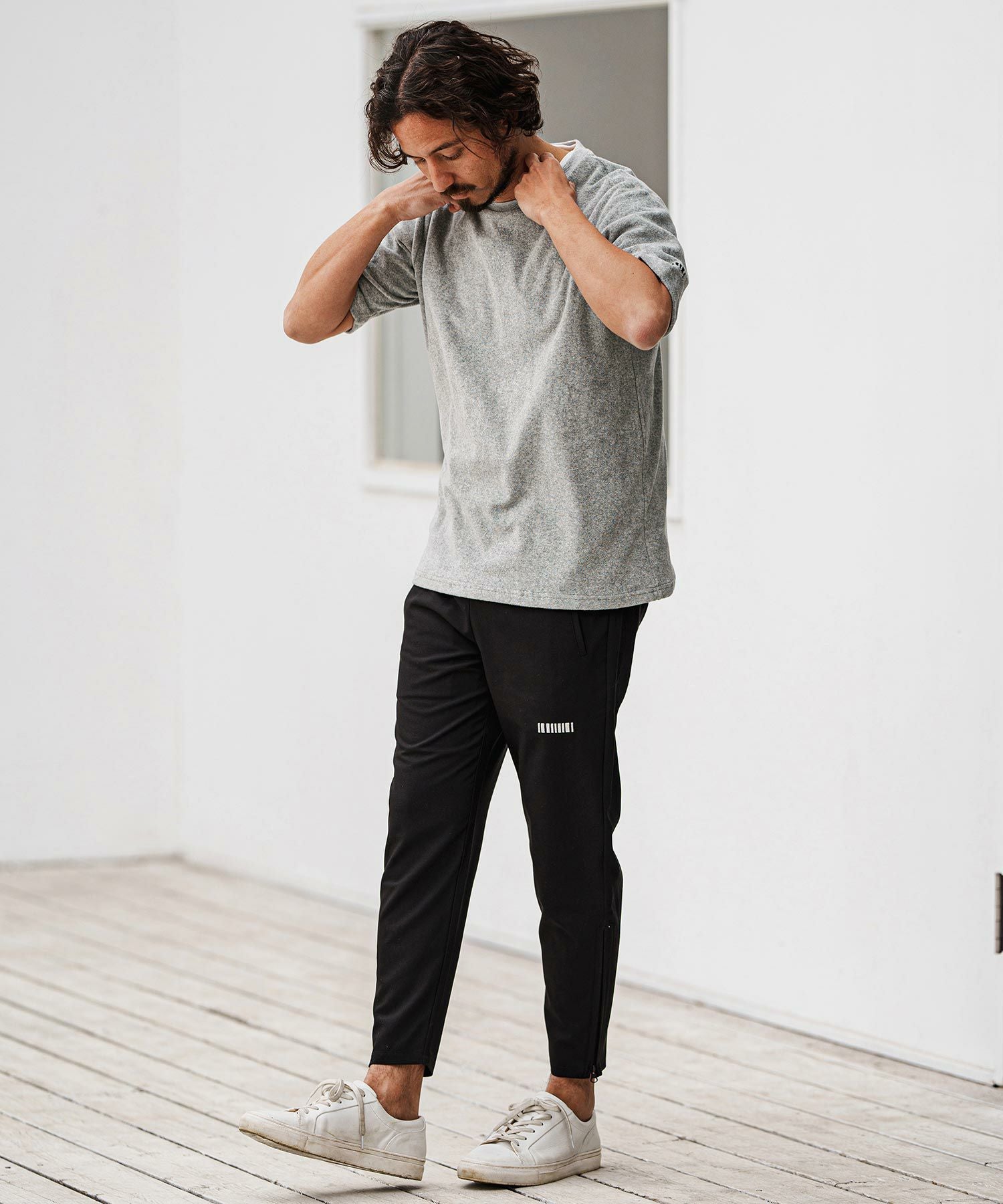 50%OFF【felkod(フィルコッド)】Cotton Pile Cut sew Tシャツ(F25S160