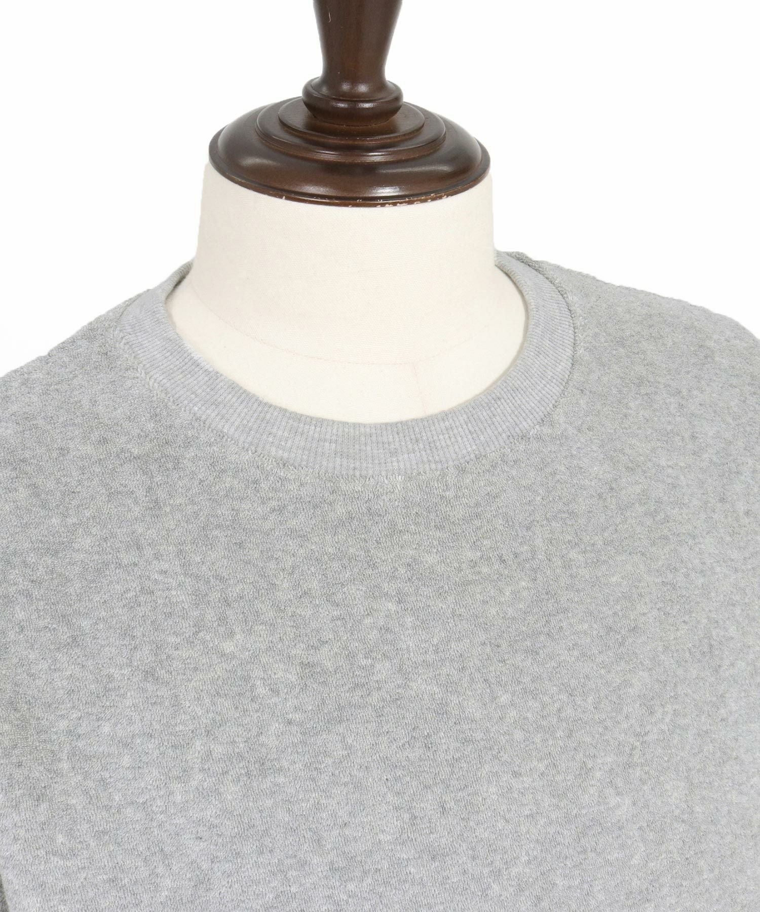 felkod cut sew Tシャツ(F25S160) top gray 50%OFF【felkod(フィルコッド)】Cotton Pile Cut sew Tシャツ(F25S160