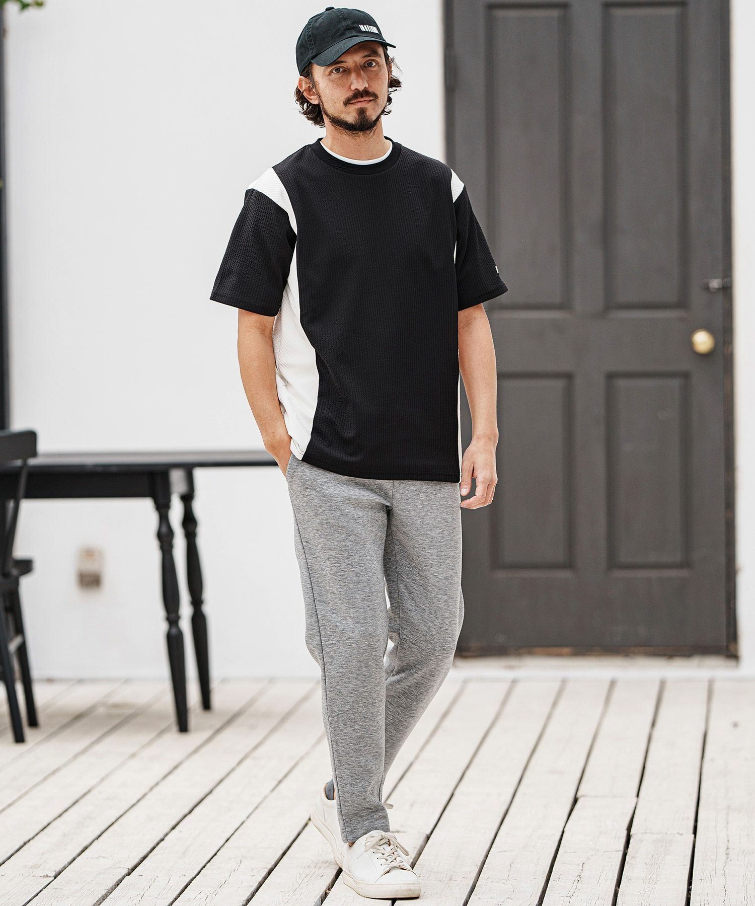 30%OFF【felkod(フィルコッド)】Cord Jersey Cut sew Tシャツ(F25S190