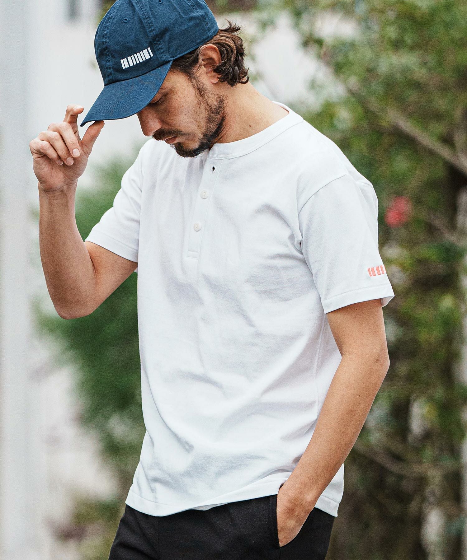 30%OFF【felkod(フィルコッド)】Dry touch Henley Neck Cut sew