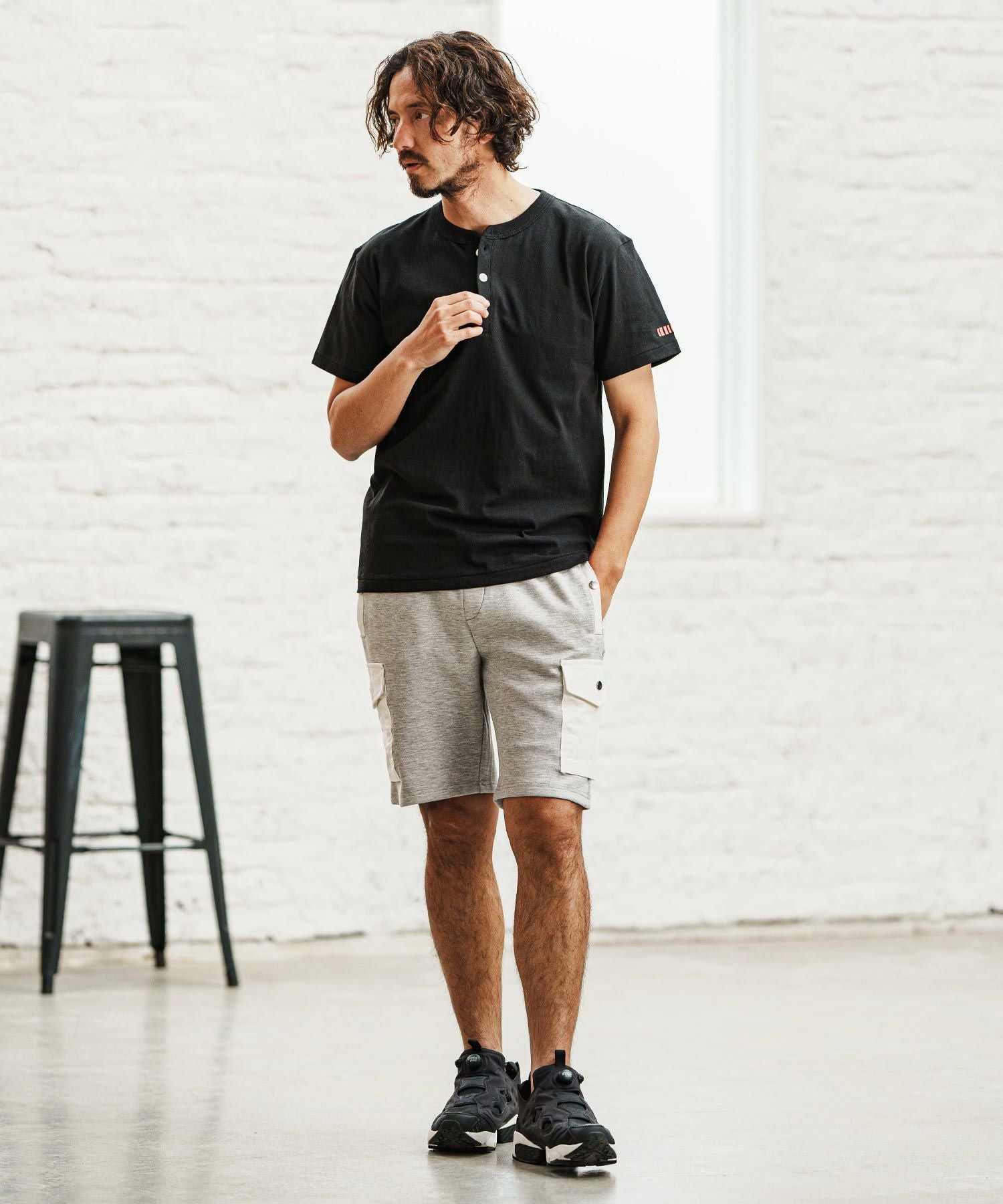 30%OFF【felkod(フィルコッド)】Dry touch Henley Neck Cut sew
