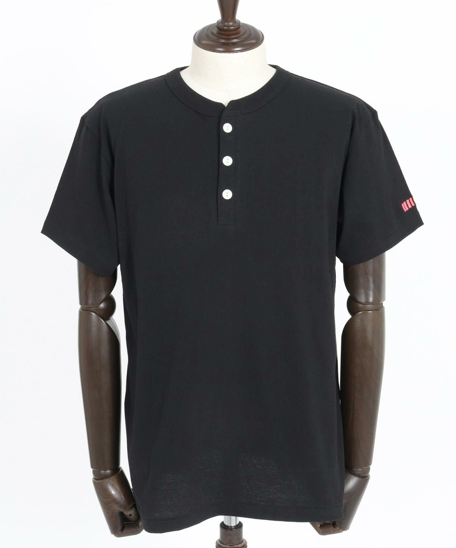 30%OFF【felkod(フィルコッド)】Dry touch Henley Neck Cut sew