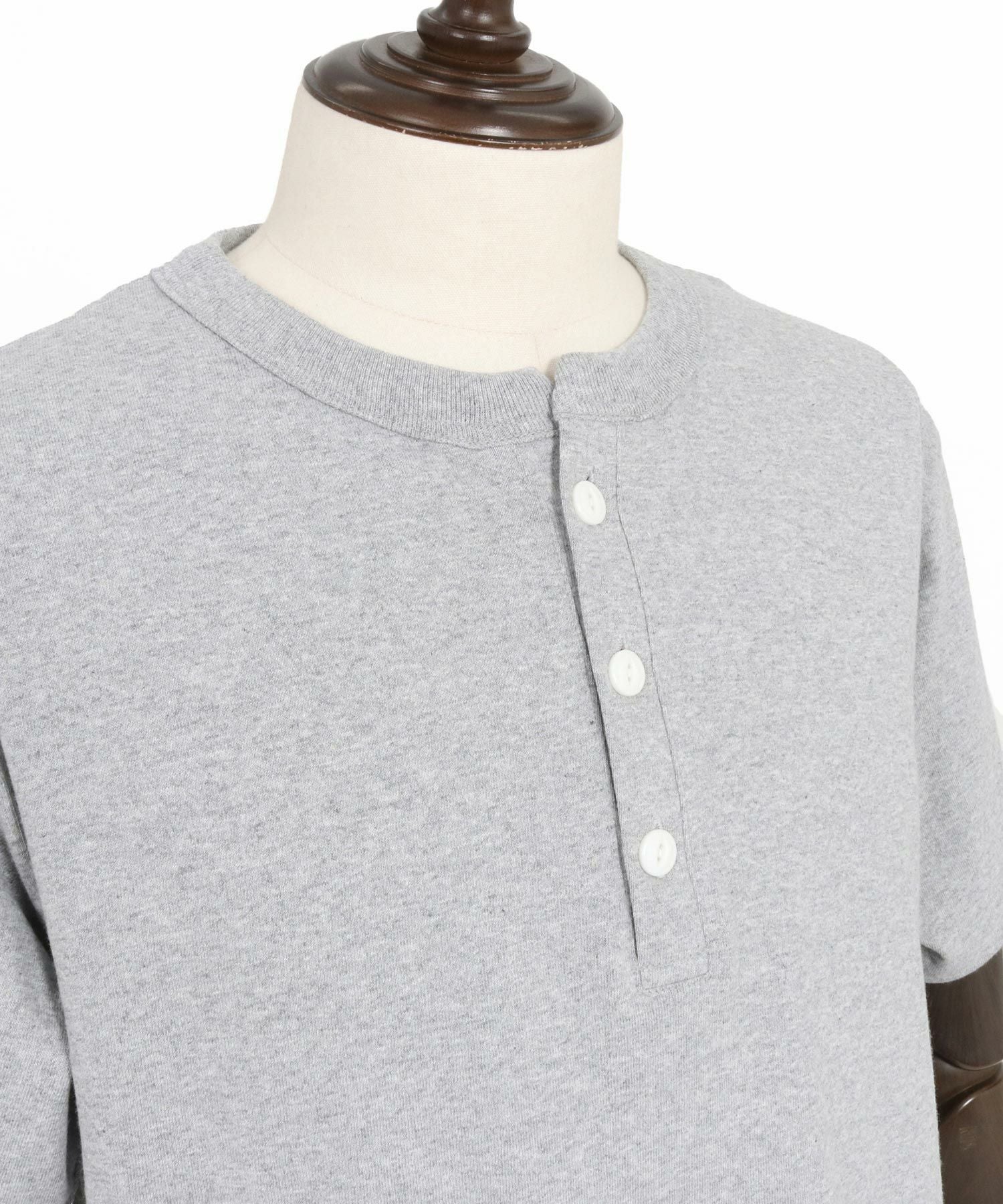 30%OFF【felkod(フィルコッド)】Dry touch Henley Neck Cut sew