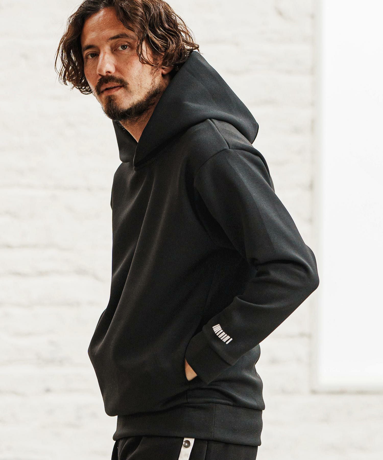 felkod ⭐︎フィルコッド セットアップ パーカー felkod(フィルコッド)】 Knit Denim High Neck Zip Parka ジップ