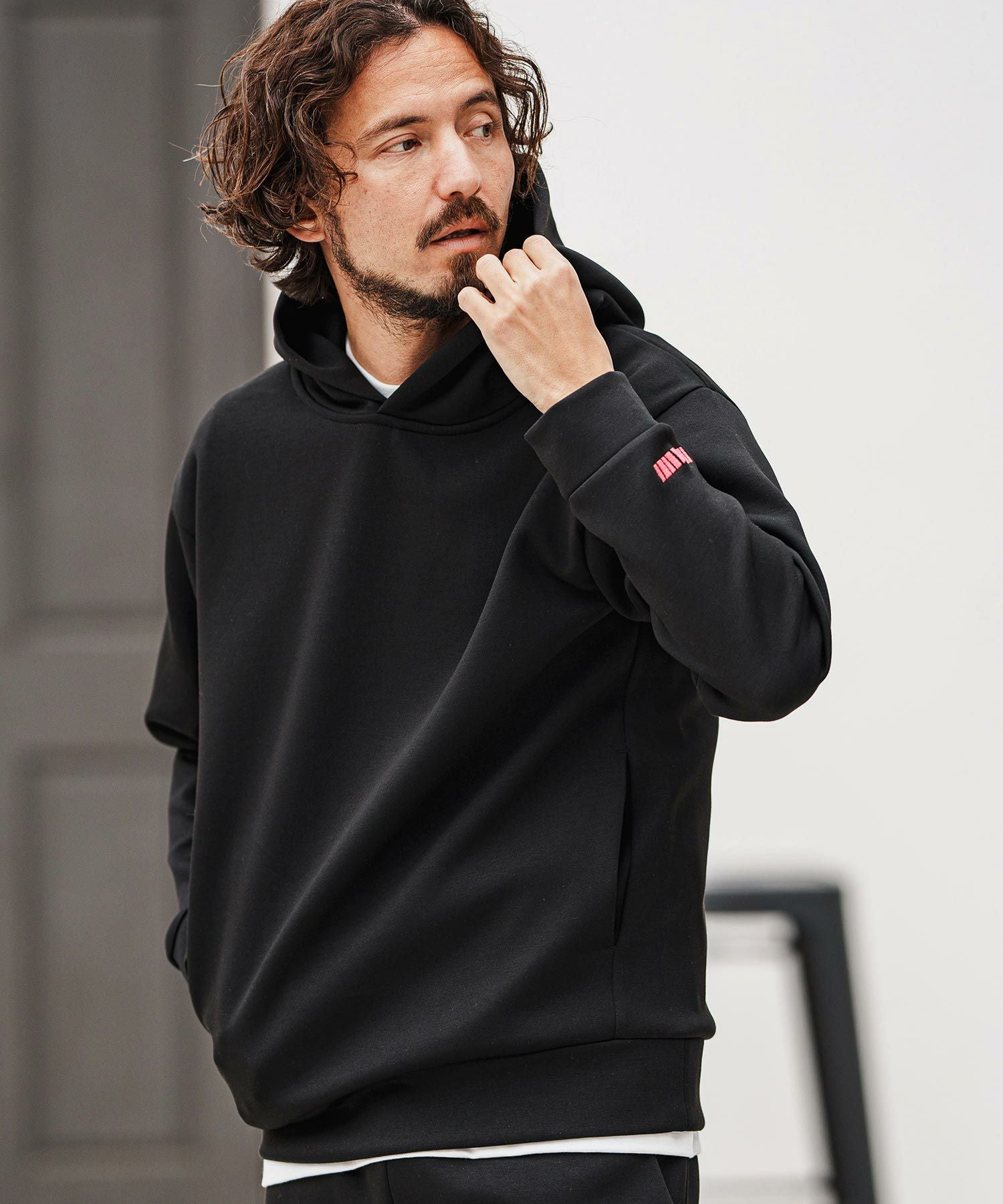 felkod ⭐︎フィルコッド セットアップ パーカー 60%OFF【felkod(フィルコッド)】Cardboard Knit Print Parka パーカー