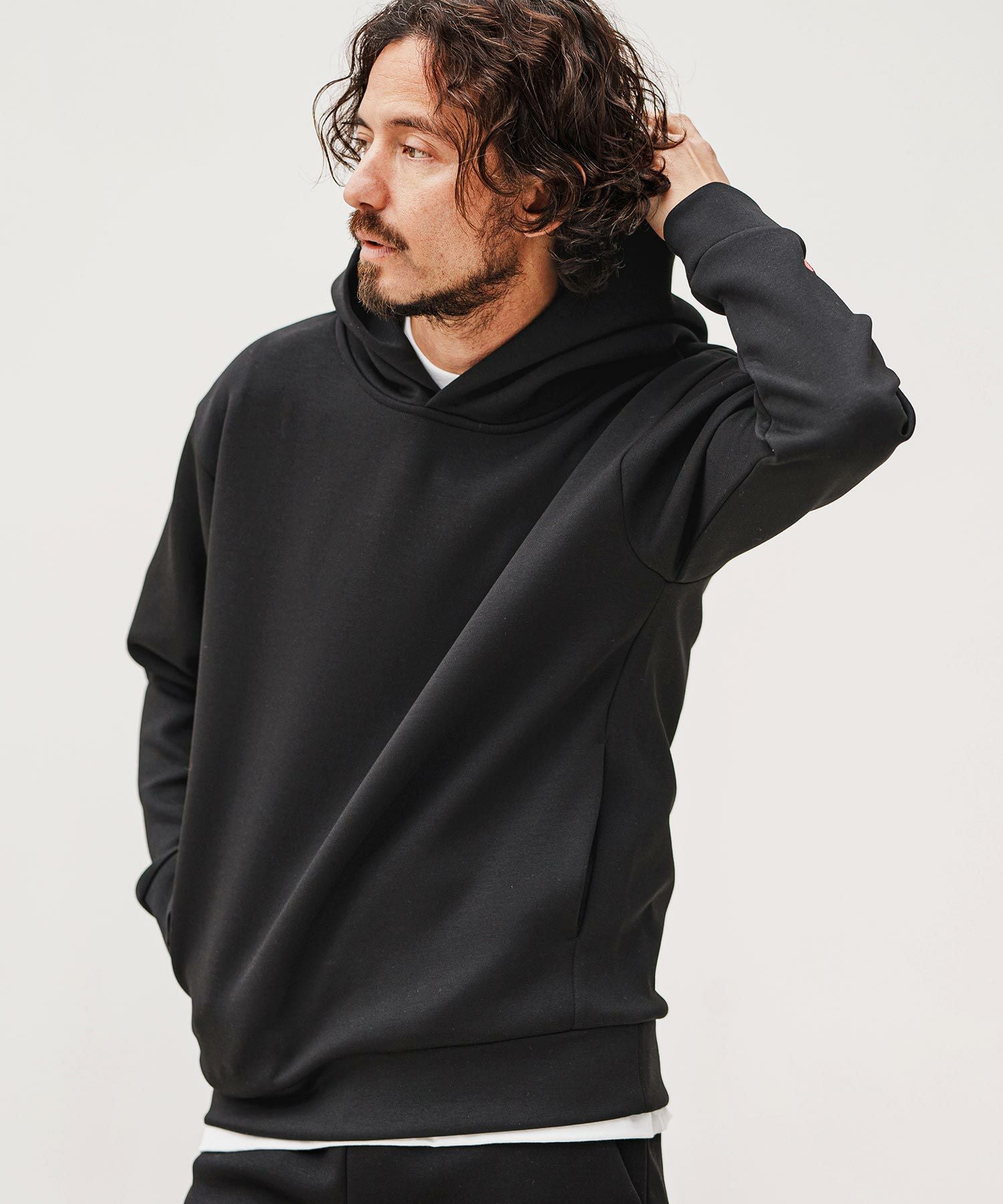 felkod(フィルコッド)】Embroidery Cardboard Knit Parka パーカー