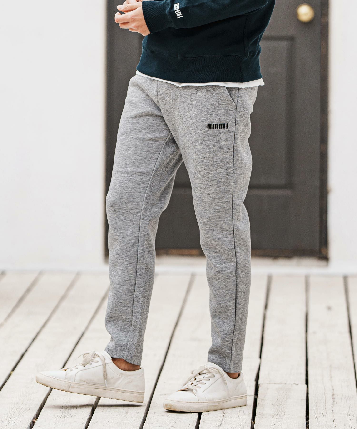 felkod(フィルコッド)】Embroidery Cardboard Knit Pants ダンボール