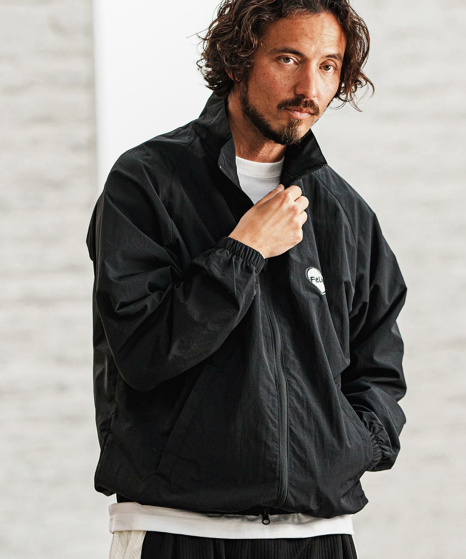 felkod(フィルコッド)】Cotton Nylon Track Jacket トラックジャケット