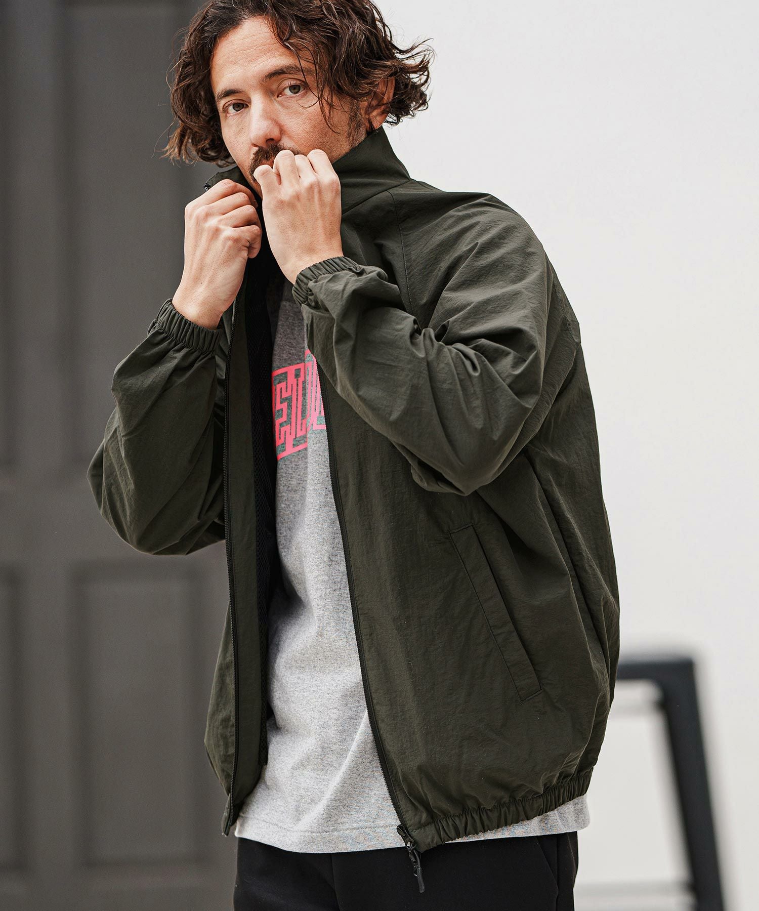 トラックジャケット felkod(フィルコッド)】Cotton Nylon Track Jacket トラックジャケット