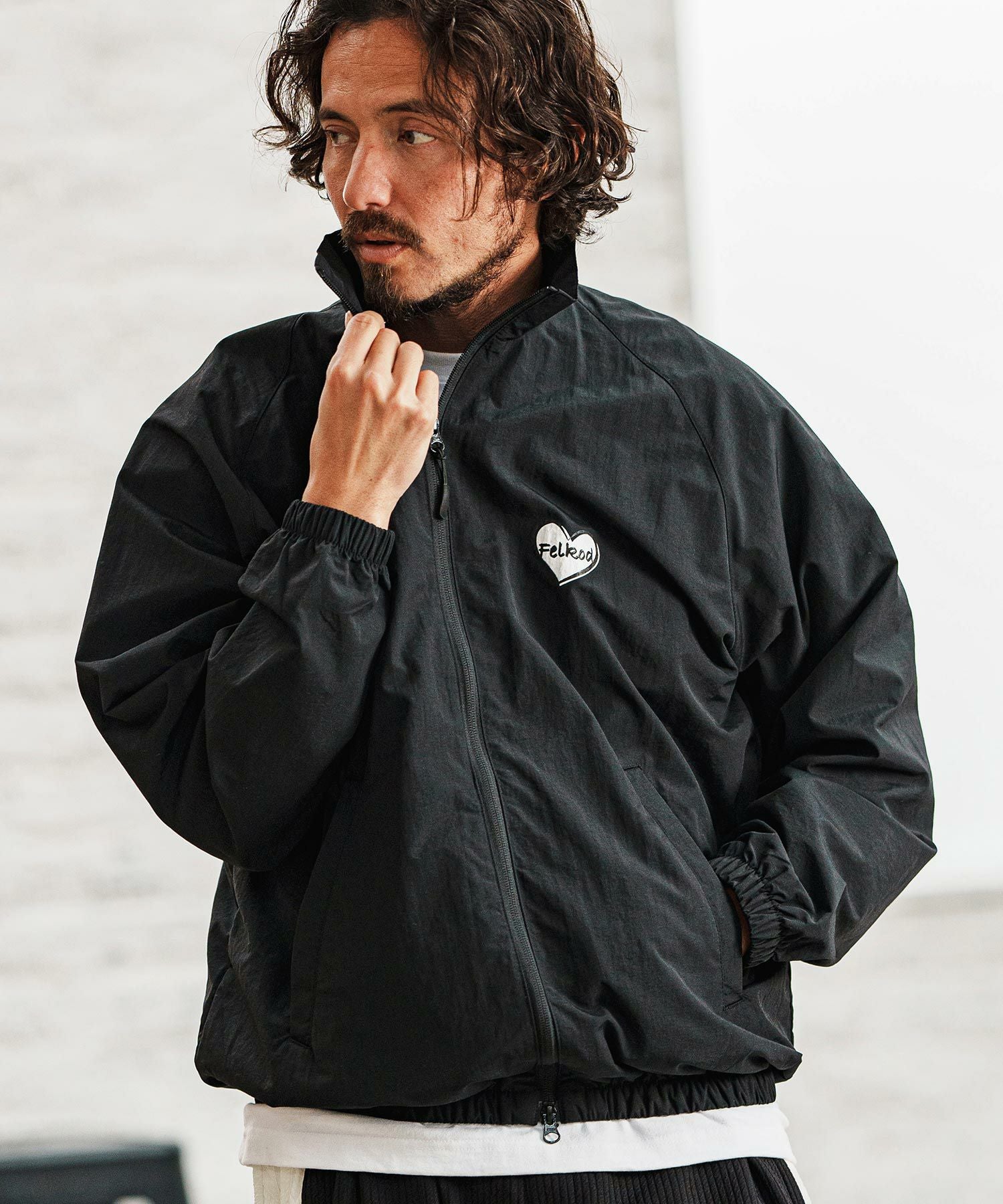 felkod(フィルコッド)】Cotton Nylon Track Jacket トラックジャケット