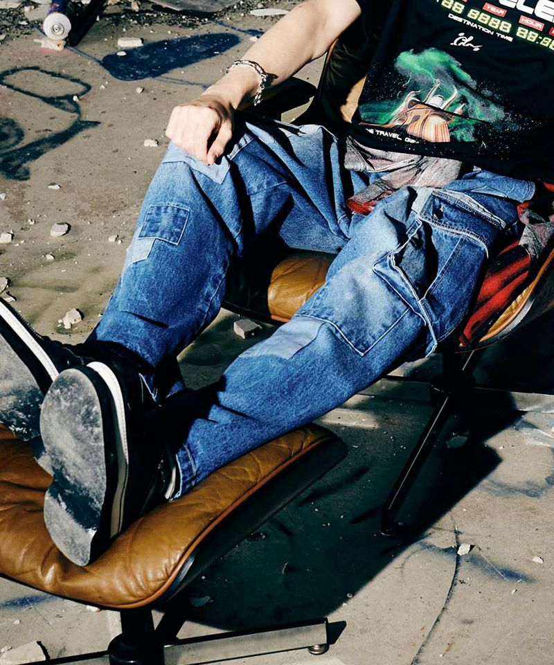 glamb(グラム)】Unplugged Cargo Denim アンプラグドカーゴデニム 