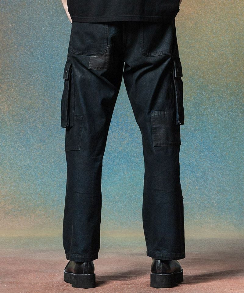 glamb Unplugged Cargo Denim 黒 パラフィン加工 L glamb(グラム)】Unplugged Cargo Denim アンプラグドカーゴデニム