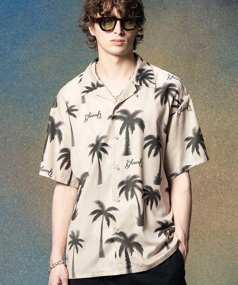 20%OFF【glamb(グラム)】Palm Aloha Shirt パームアロハシャツ(GB0225 