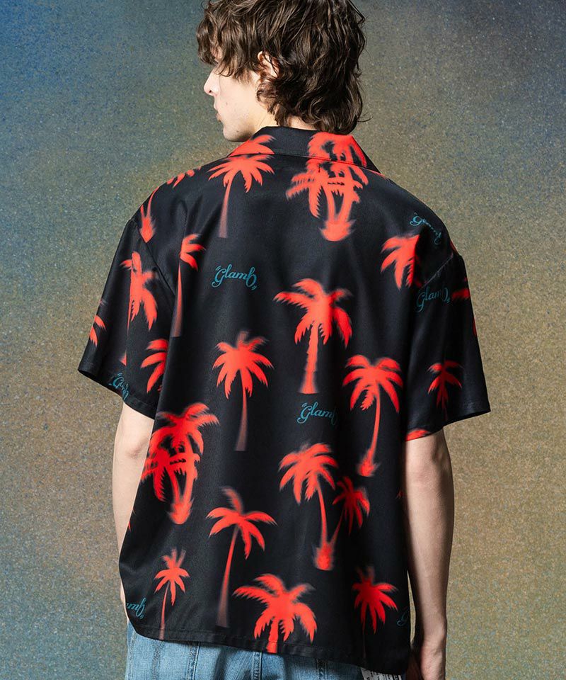 glamb(グラム)】Palm Aloha Shirt パームアロハシャツ(GB0225-SH01