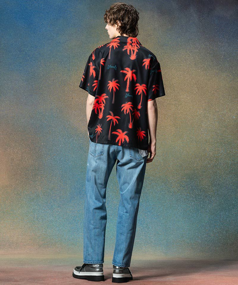 30%OFF【glamb(グラム)】Palm Aloha Shirt パームアロハシャツ(GB0225