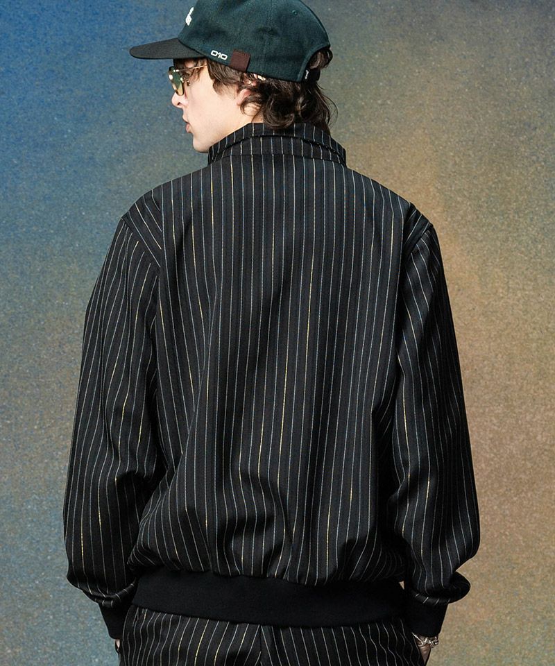 glamb(グラム)】Sparkle Stripe Track Jacket スパークルストライプ 