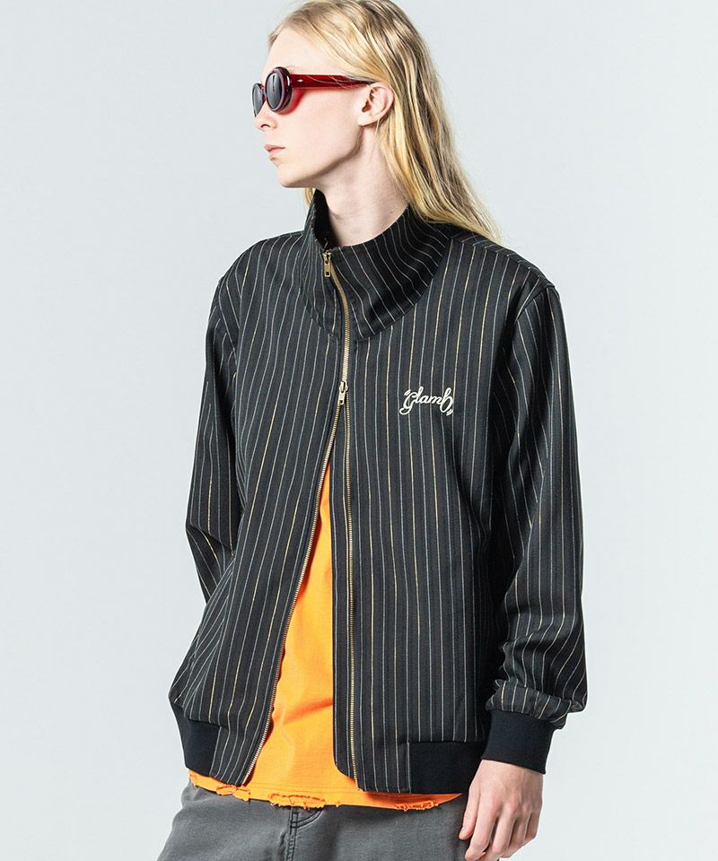 glamb(グラム)】Sparkle Stripe Track Jacket スパークルストライプ