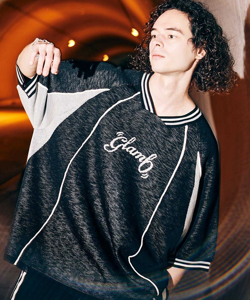 glamb フットボールユニフォームニット glamb(グラム)】Football Uniform Knit フットボールユニフォーム