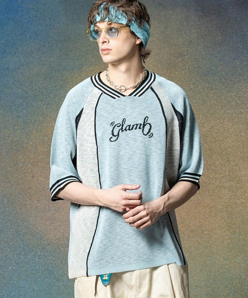 30%OFF【glamb(グラム)】Football Uniform Knit フットボール