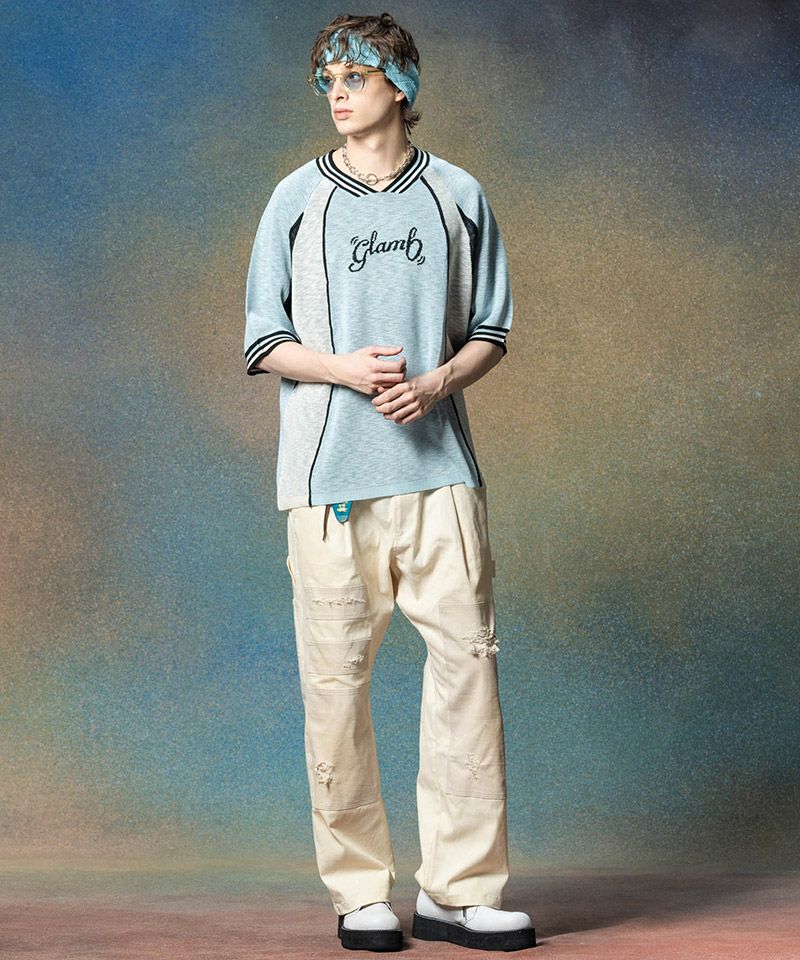 glamb(グラム)】Football Uniform Knit フットボールユニフォーム