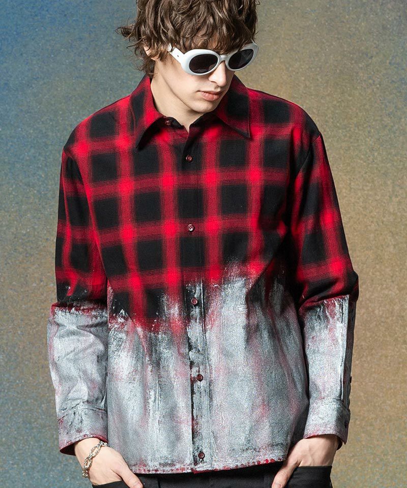 20%OFF【glamb(グラム)】Glitter Check Shirt グリッターチェック