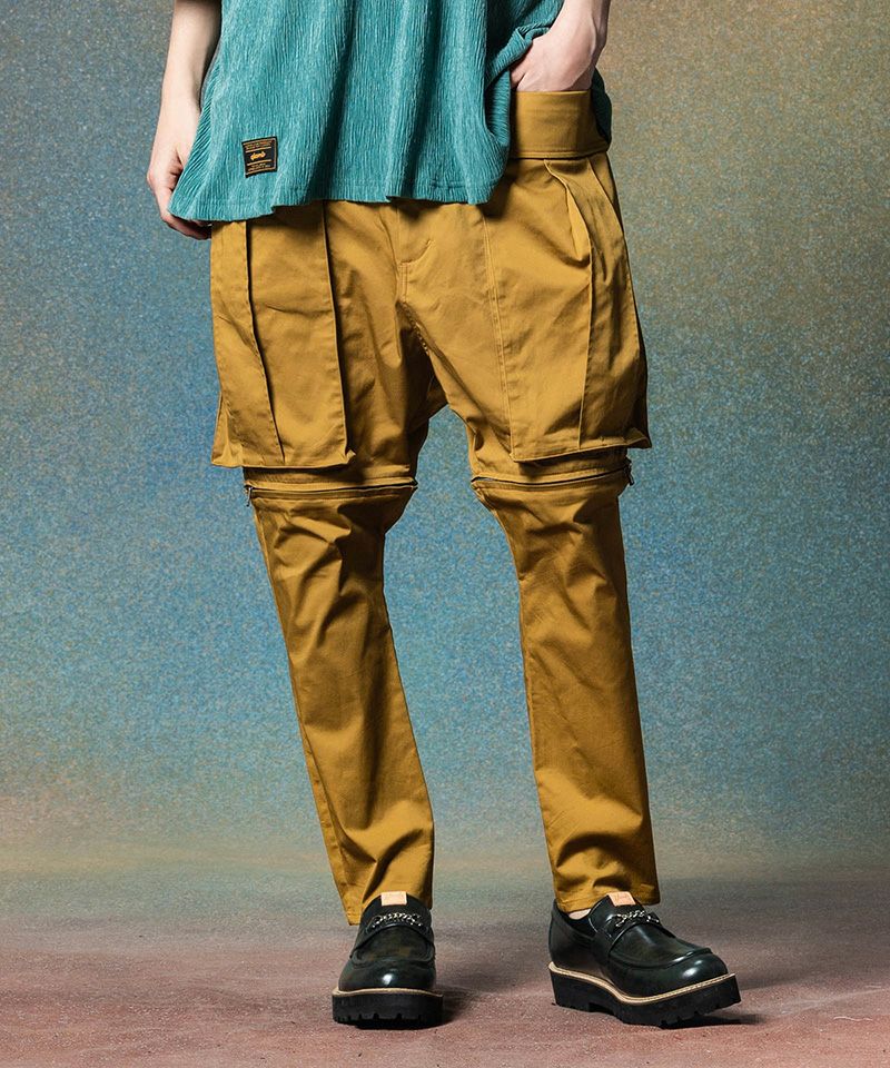 glamb GB0320/P11 シモンジョッパーズパンツ カーキ Mサイズ 20%OFF【glamb(グラム)】2 Way Jodhpurs Pants 2ウェイジョッパーズ