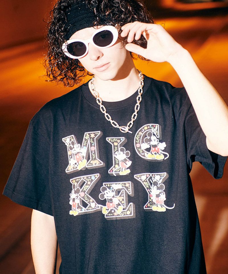 glamb(グラム)】[Mickey Mouse] Logo T-Shirt [ミッキーマウス]ロゴT 