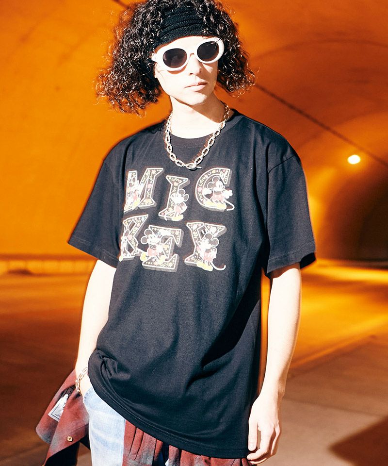 glamb(グラム)】[Mickey Mouse] Logo T-Shirt [ミッキーマウス]ロゴT