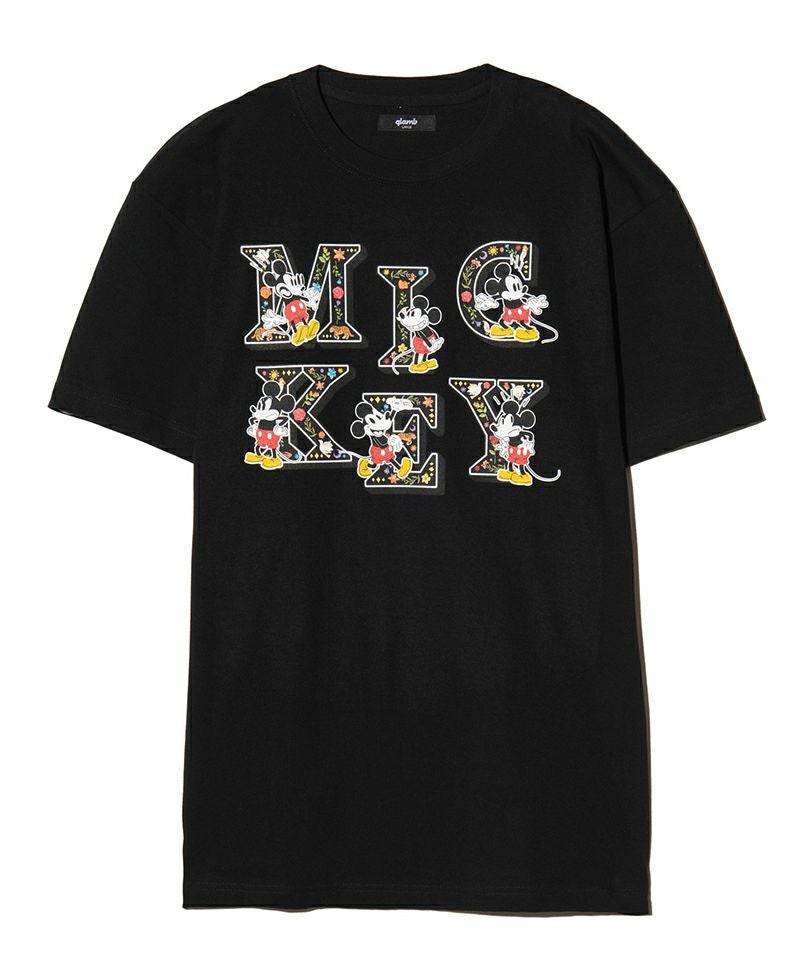 77体限定 glamb×HAJIME コラボ /ミッキー ディズニー好きにも glamb(グラム)】[Mickey Mouse] Logo T-Shirt [ミッキーマウス]ロゴT
