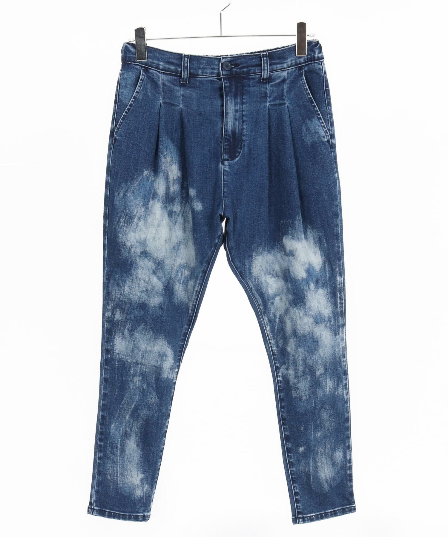 30%OFF【CAMBIO(カンビオ)】Random Bleach Unique Silhouette Pants