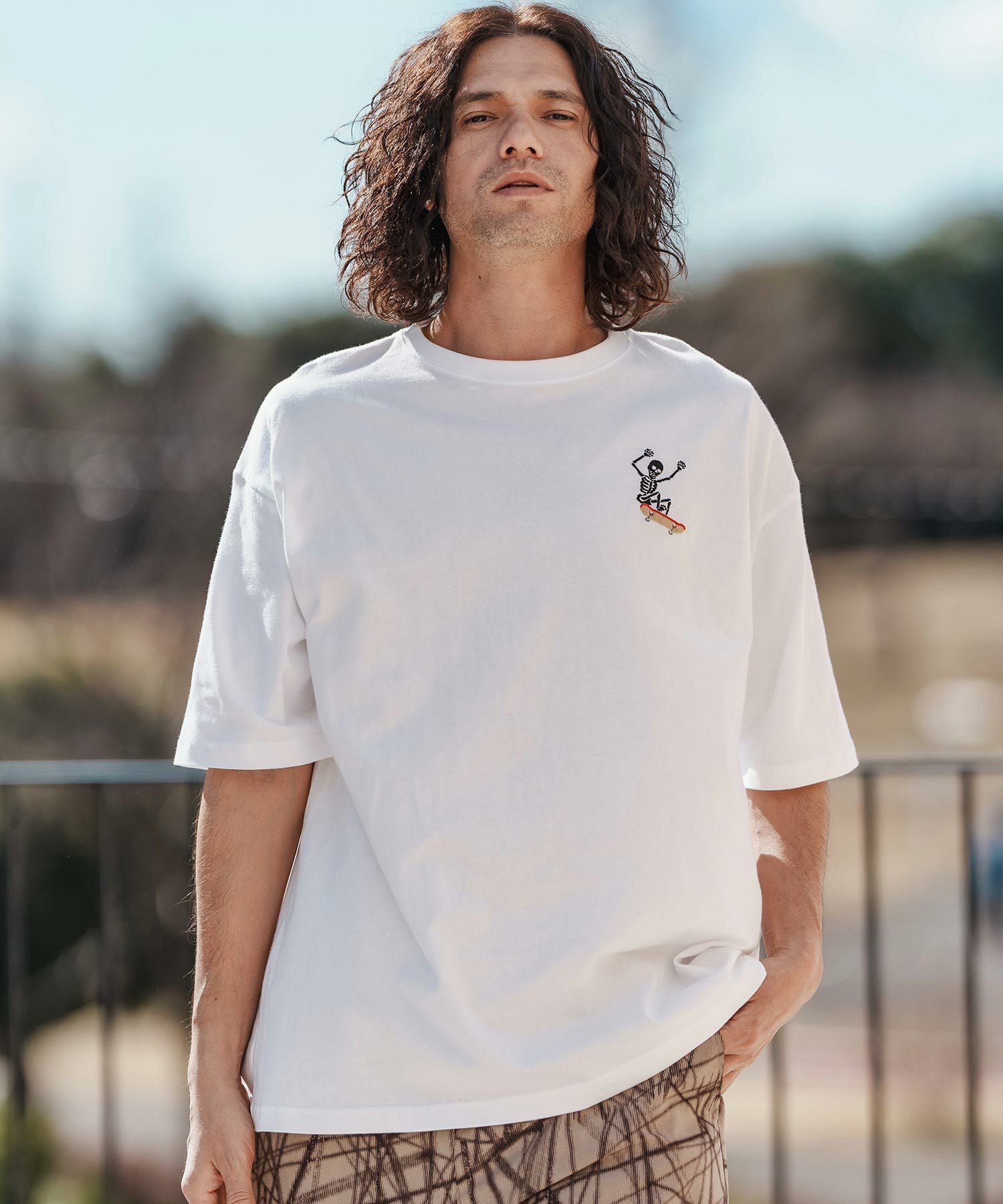 CAMBIO(カンビオ)】刺繍T_Skull skate Tシャツ(CASD-147) | CAMBIO