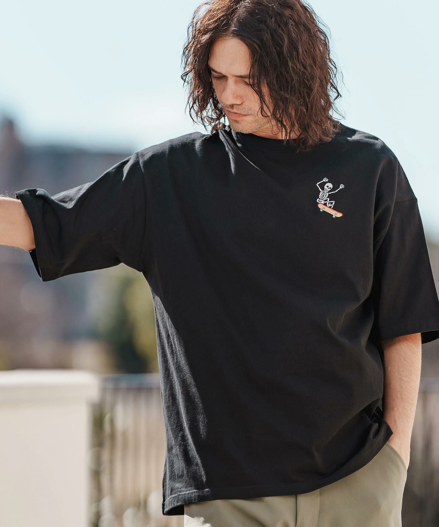 CAMBIO(カンビオ)】刺繍T_Skull skate Tシャツ(CASD-147) | CAMBIO
