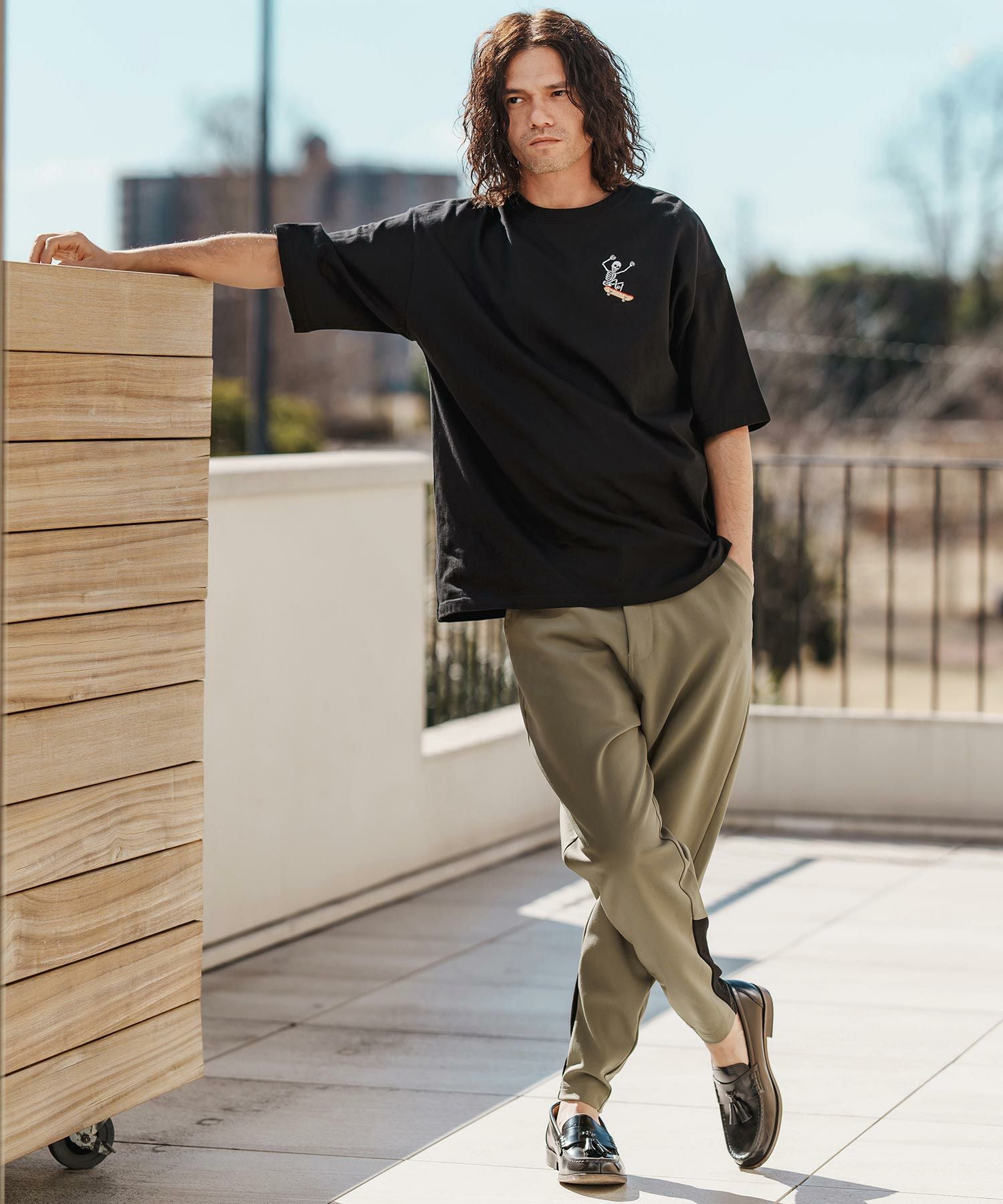 CAMBIO(カンビオ)】刺繍T_Skull skate Tシャツ(CASD-147) | CAMBIO