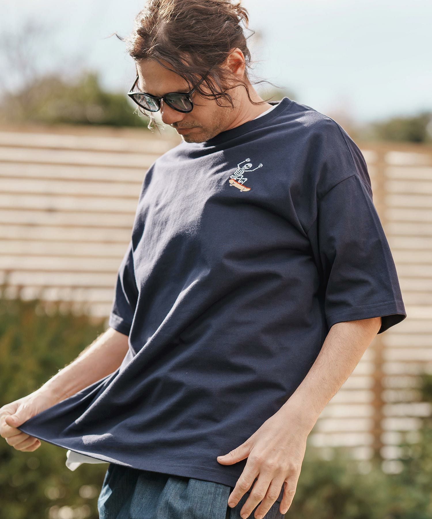 CAMBIO(カンビオ)】刺繍T_Skull skate Tシャツ(CASD-147) | CAMBIO