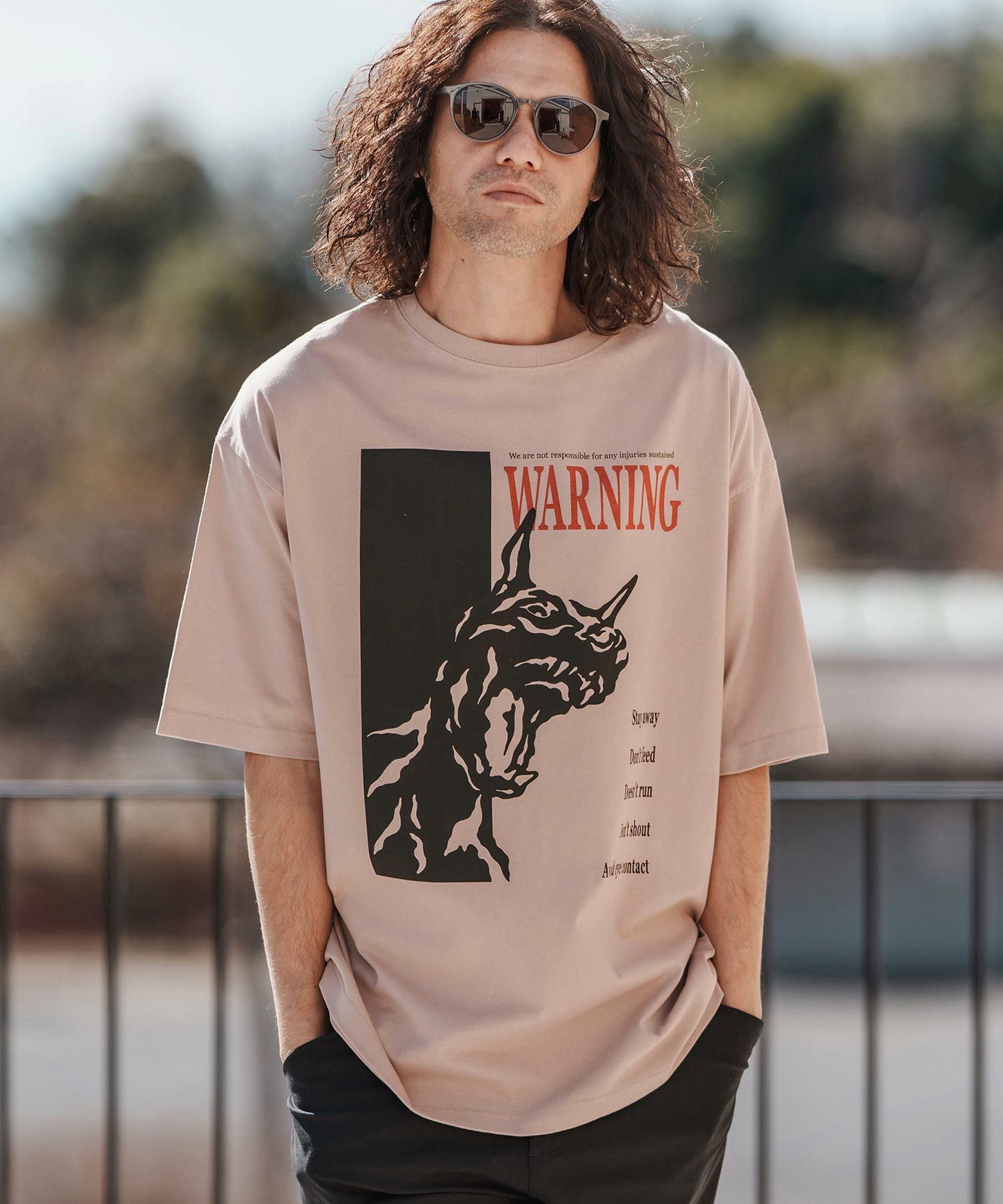 CAMBIO(カンビオ)】プリントT_Warning Tシャツ(CASD-153) | CAMBIO CAMBIO(カンビオ)】プリントT_Warning Tシャツ(CASD-153) | CAMBIO